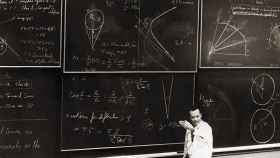 Feynman en el Instituto Tecnológico de California en 1963