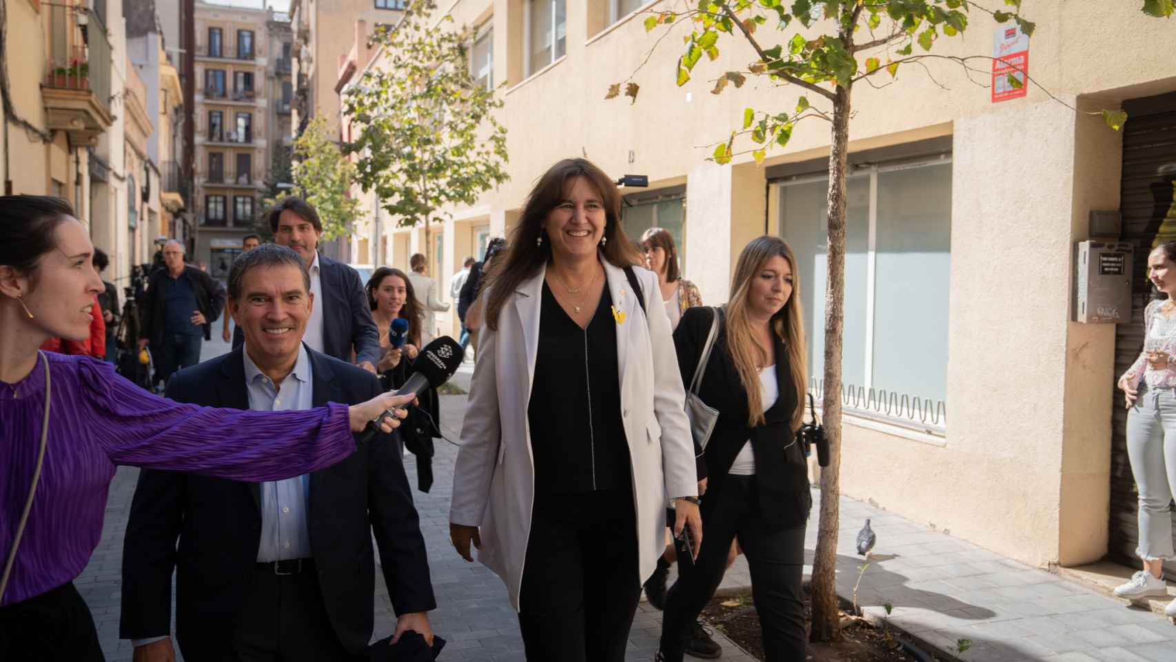 La presidenta de Junts, Laura Borràs, y el diputado de Junts Jaume Alonso-Cuevillas