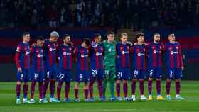 El equipo titular del Barça en el partido contra el Oporto en Montjuïc