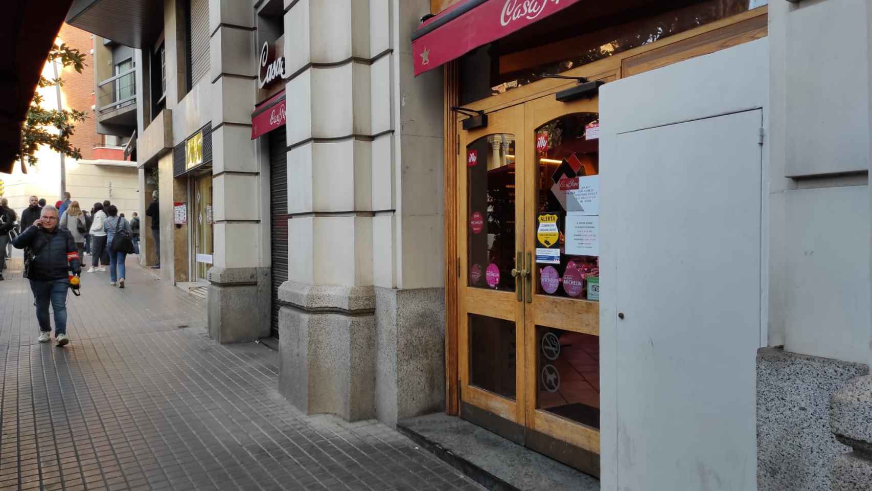 Imagen de uno de los comercios de La Bonanova de Barcelona hoy