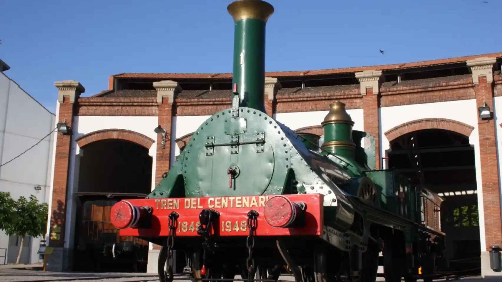 La locomotora del primer tren de Cataluña