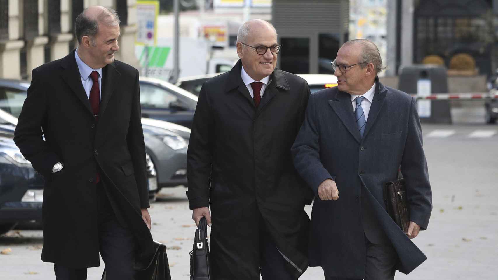 Carles Vilarrubí junto a sus abogados defensores va a declarar ante la Audiencia Nacional