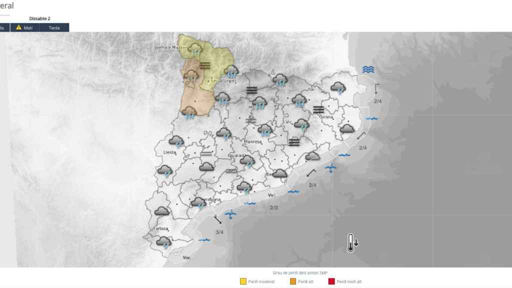 Previsión del Meteocat para este viernes 1 de diciembre