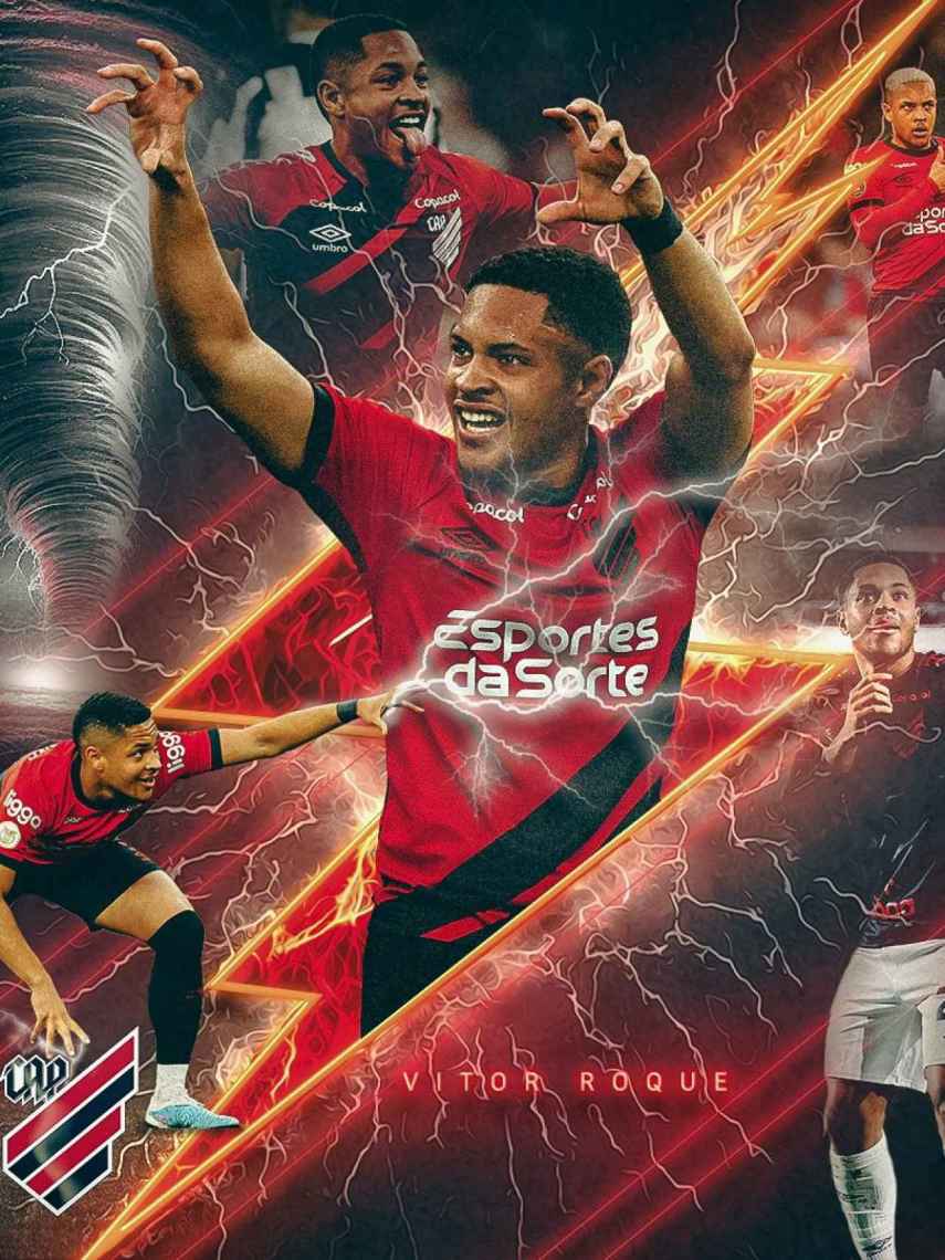 La imagen con la que el Paranaense despide a Vitor Roque