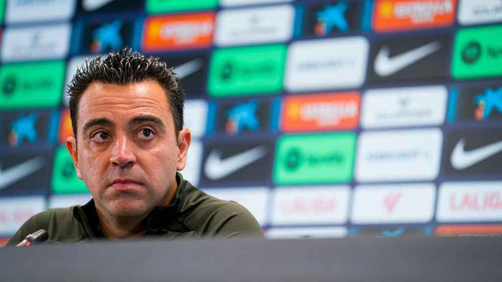 Xavi Hernández, en rueda de prensa previa al Barça-Atlético