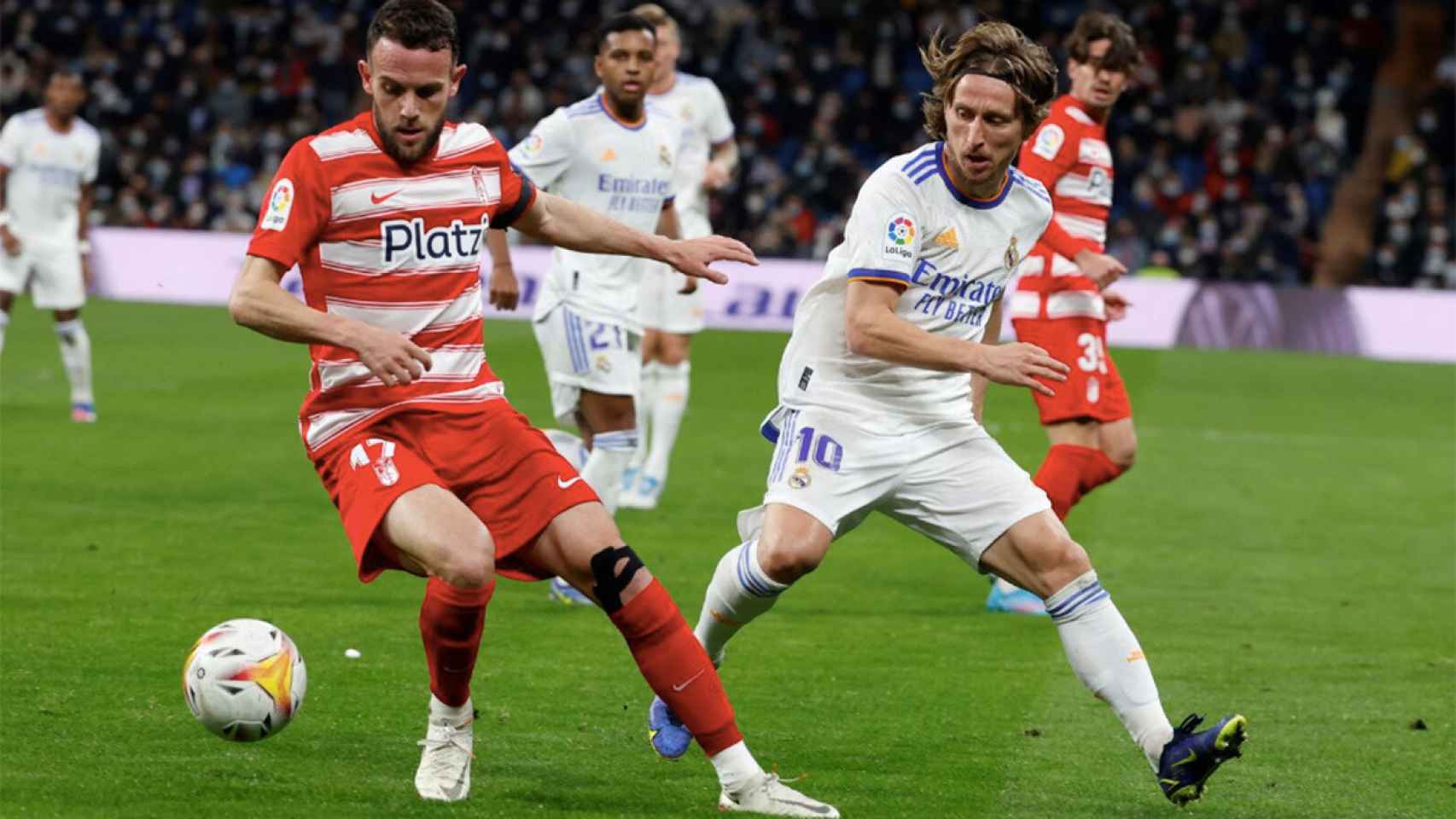 Luka Modric, durante un partido contra el Granada