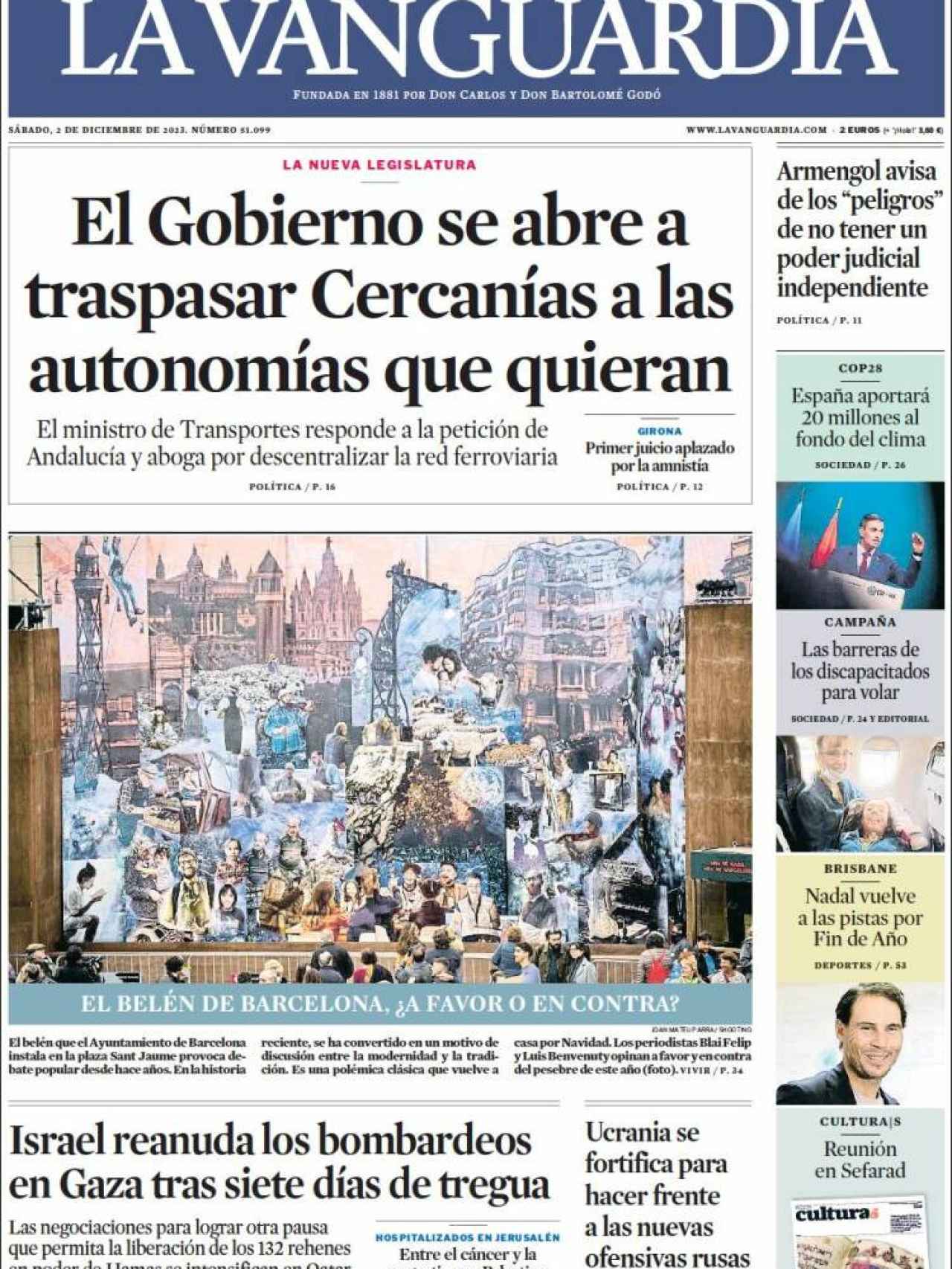 La Vanguardia 2 de diciembre