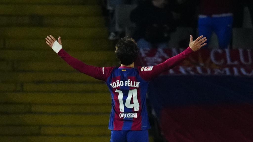 Joao Félix, celebrando el gol marcado contra el Atlético