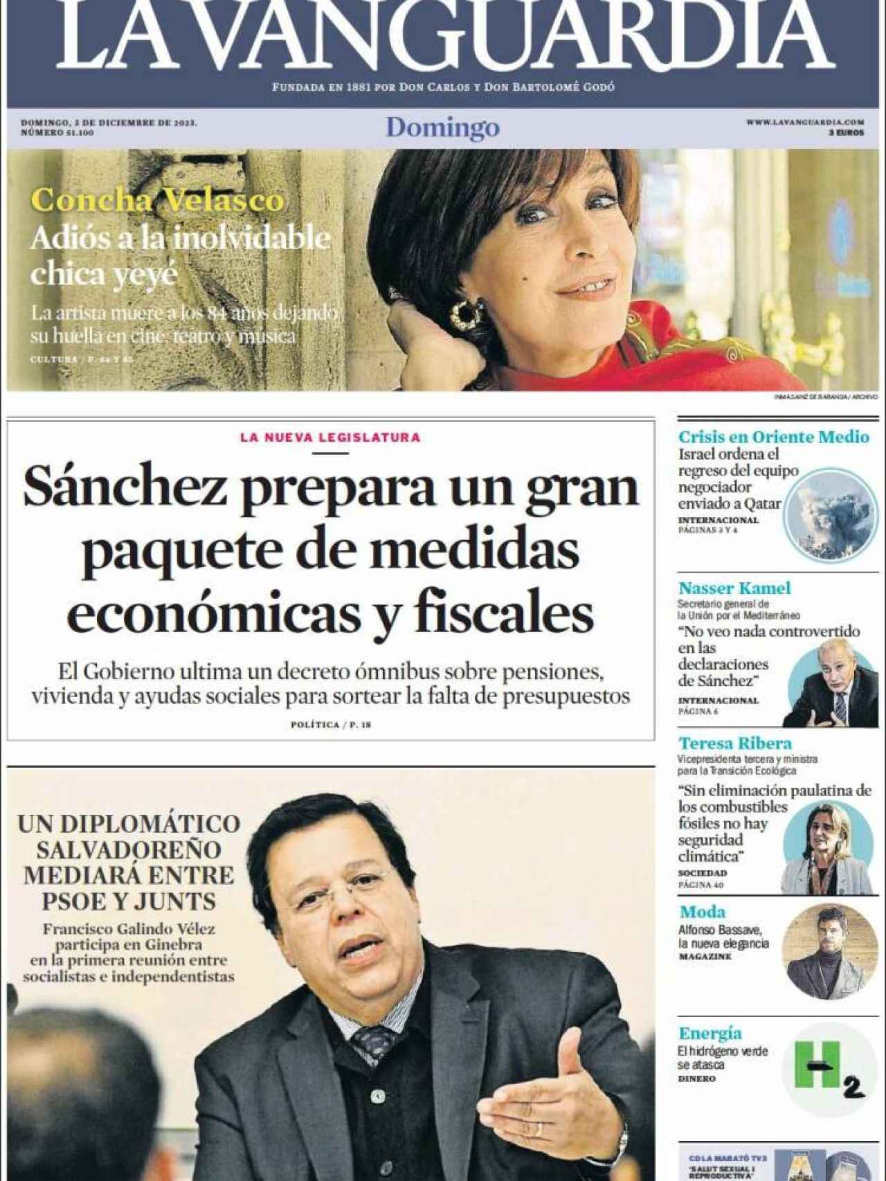 La Vanguardia 3 de diciembre