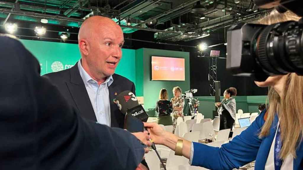 David Mascort, consejero catalán de Acción Climática, en la COP28 de Dubái