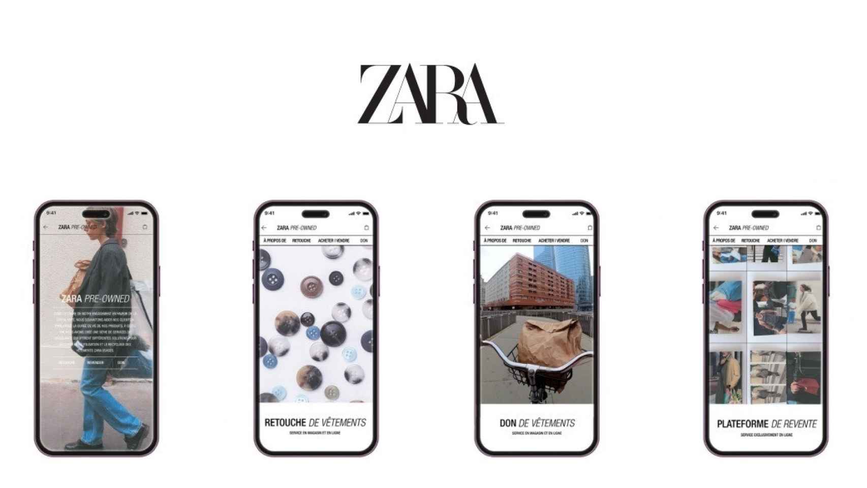 La aplicación de Zara Pre-Owned