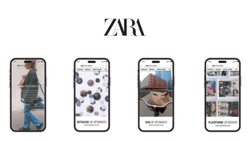 La aplicación de Zara Pre-Owned