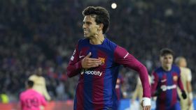 Joao Félix, celebrando un gol con la camiseta del FC Barcelona