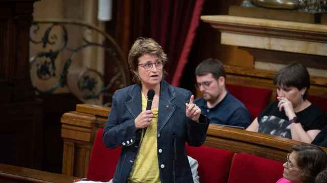 Anna Simó, consejera de Educación, en el Parlamento de Cataluña