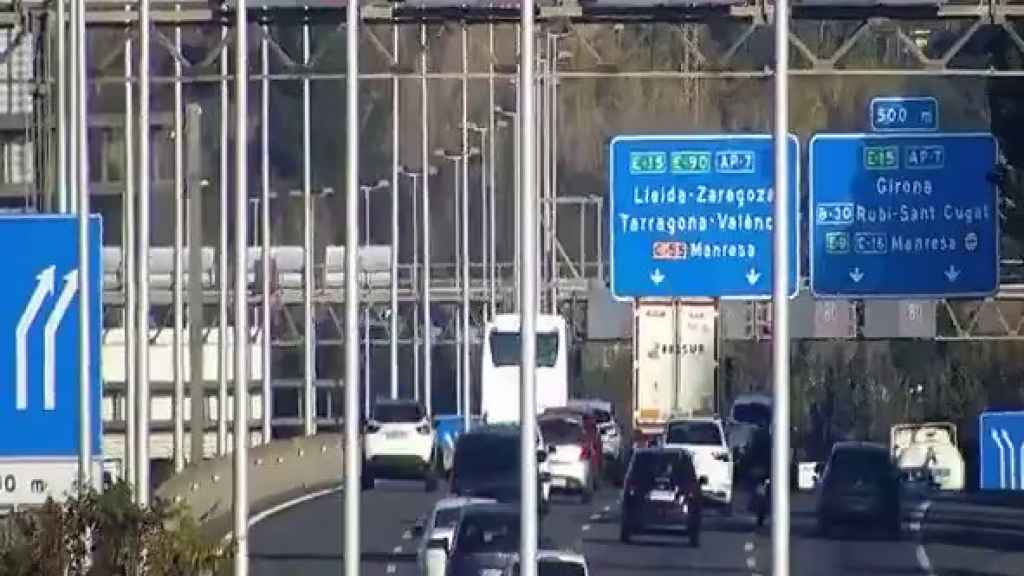 La AP-7 este miércoles, durante la operación salida del puente de diciembre