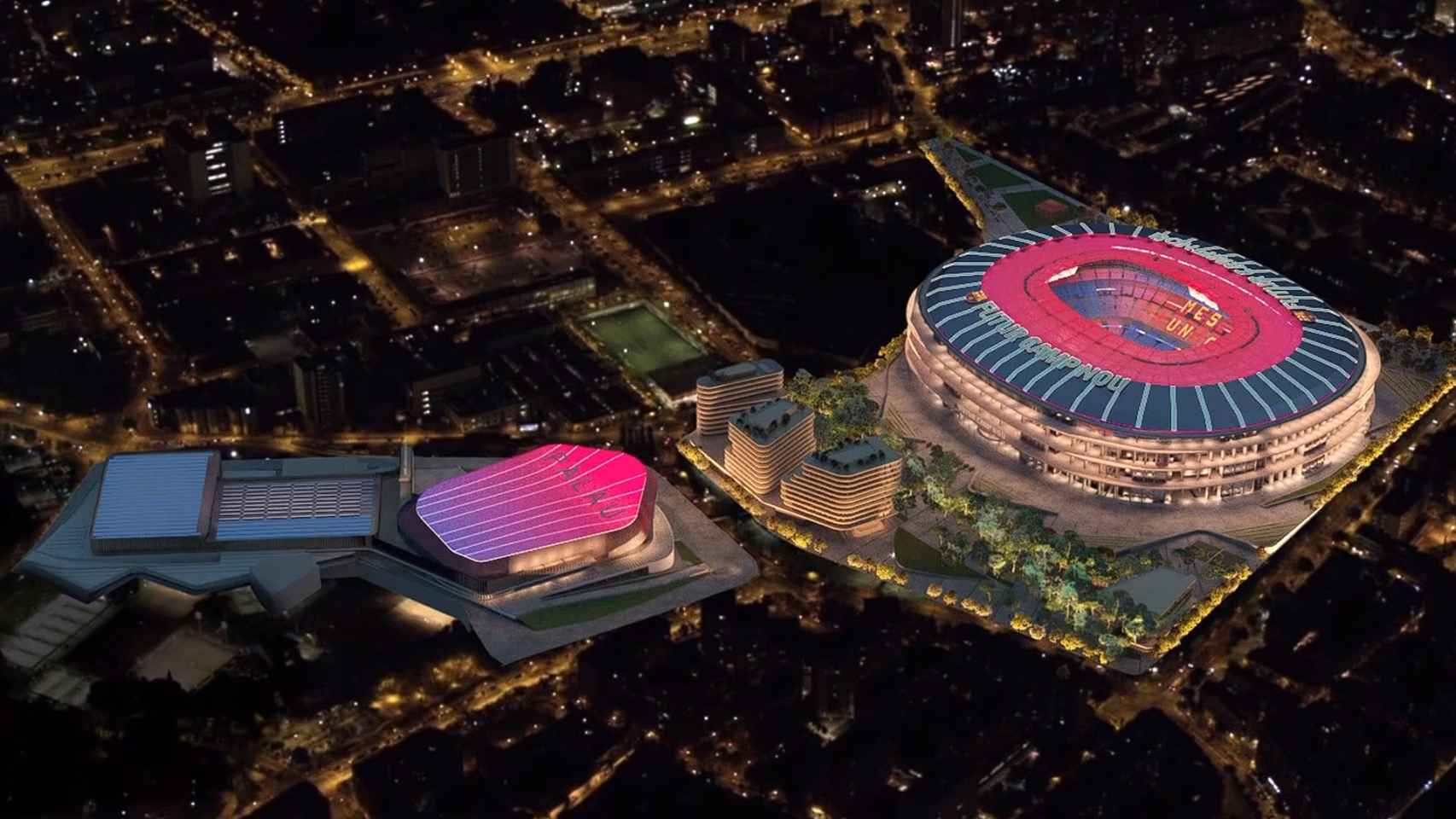 El modelo del futuro Camp Nou que siguen en las obras del Espai Barça