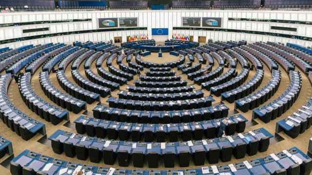 Vista general del hemiciclo del Parlamento Europeo