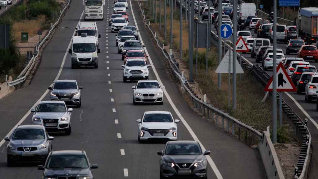 Atasco en una autopista