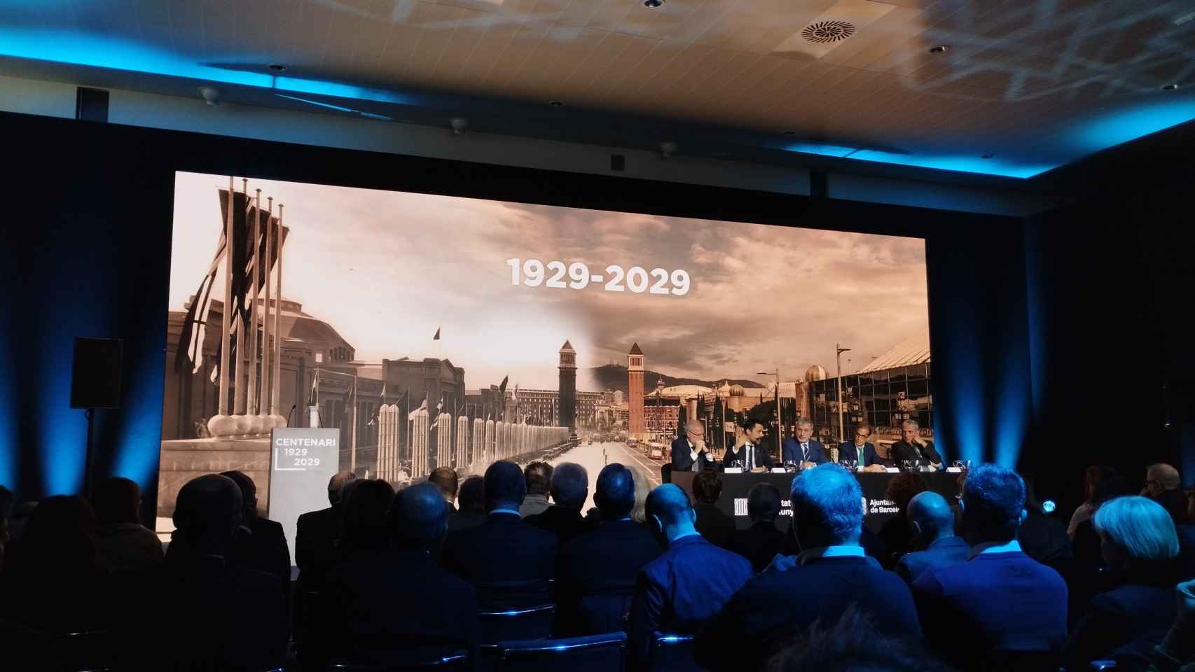 La presentación del centenario de la Expo Barcelona de 1929