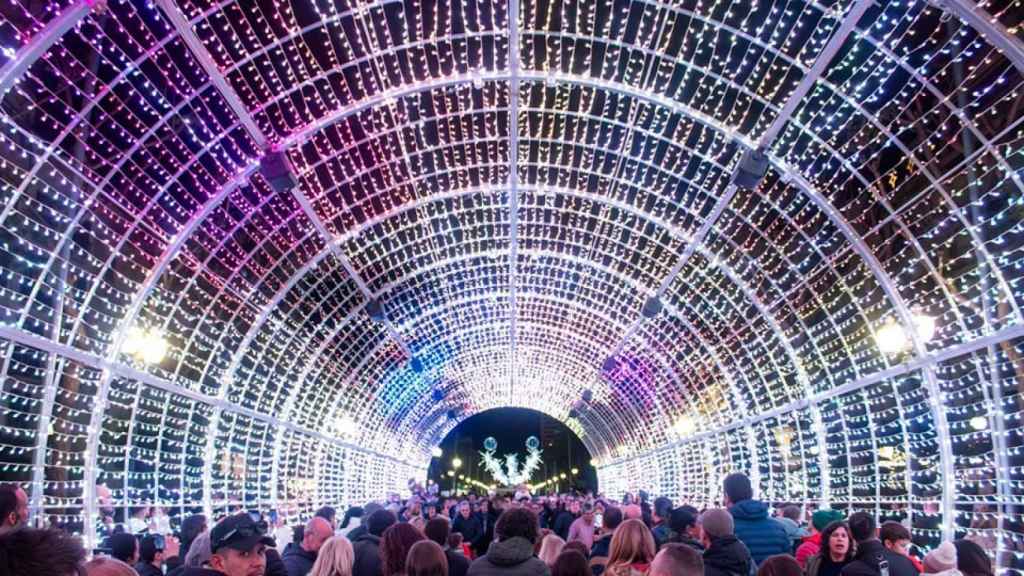 Túnel de luces de Tarragona