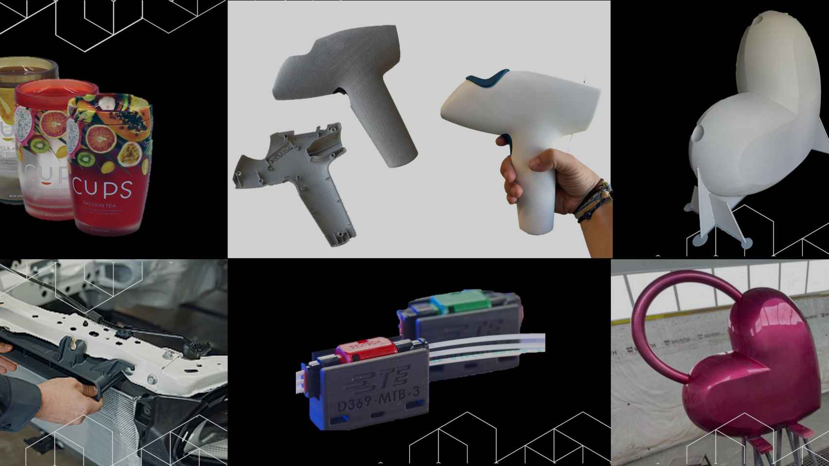 Ejemplos de aplicaciones de las tecnologías 3D disponibles en Windforce 3D