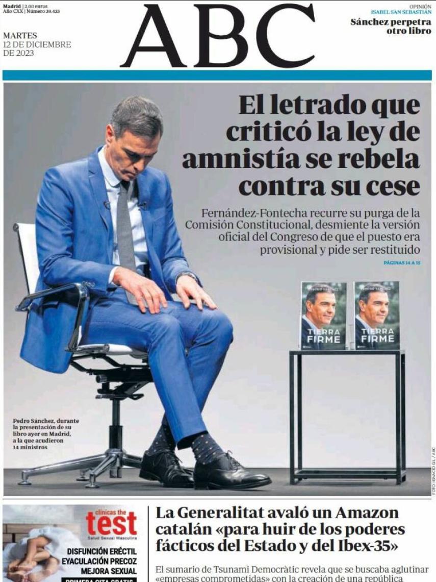 Portada del 'ABC' del 12 de diciembre