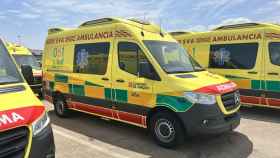 Un ambulancia de Ambulancias Tenorio en Aragón
