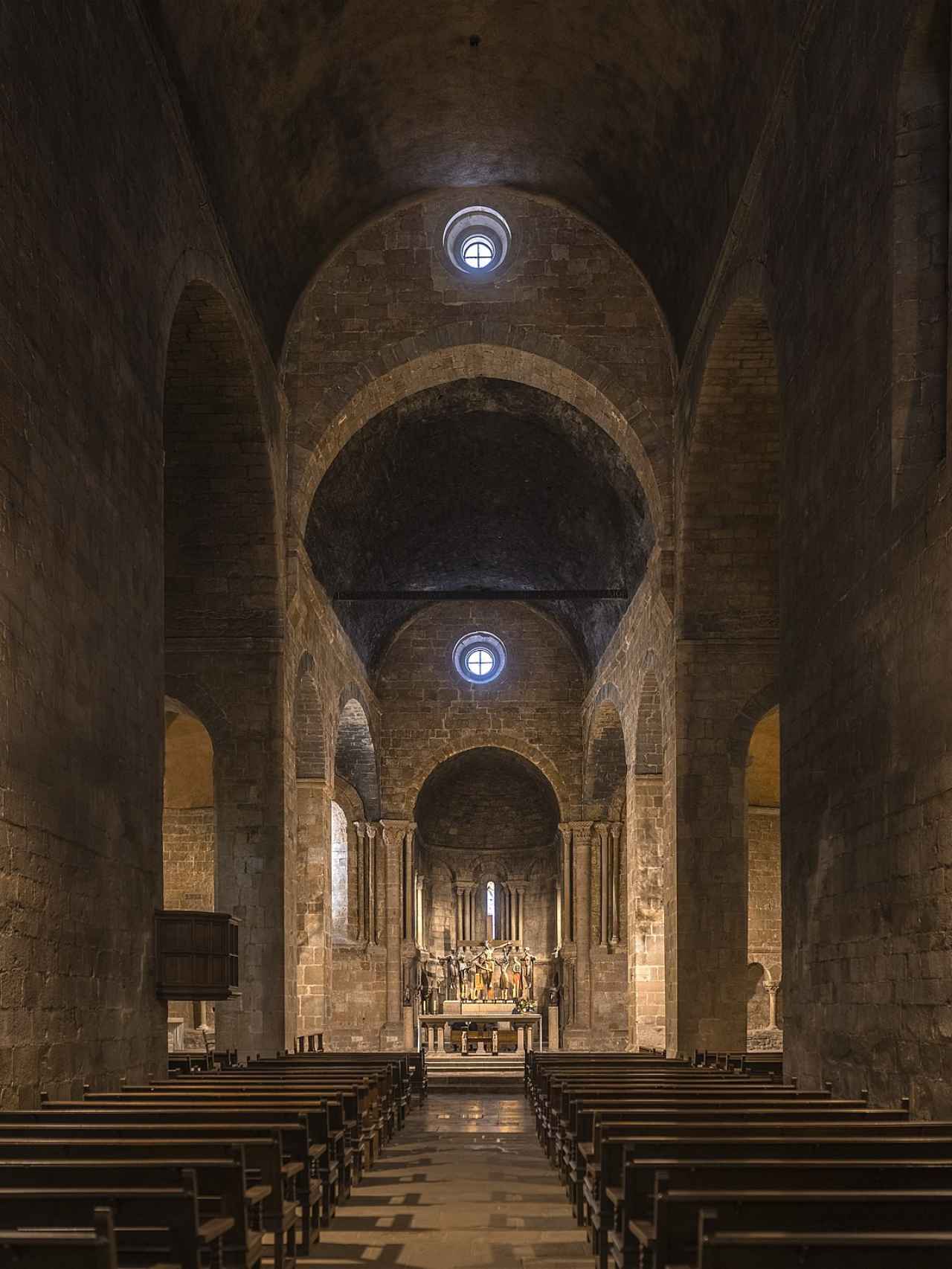 Interior del monasterio de Sant Joan de les Abadesses