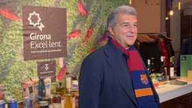 Joan Laporta asiste a un acto en Amberes para promocionar el turismo en Girona