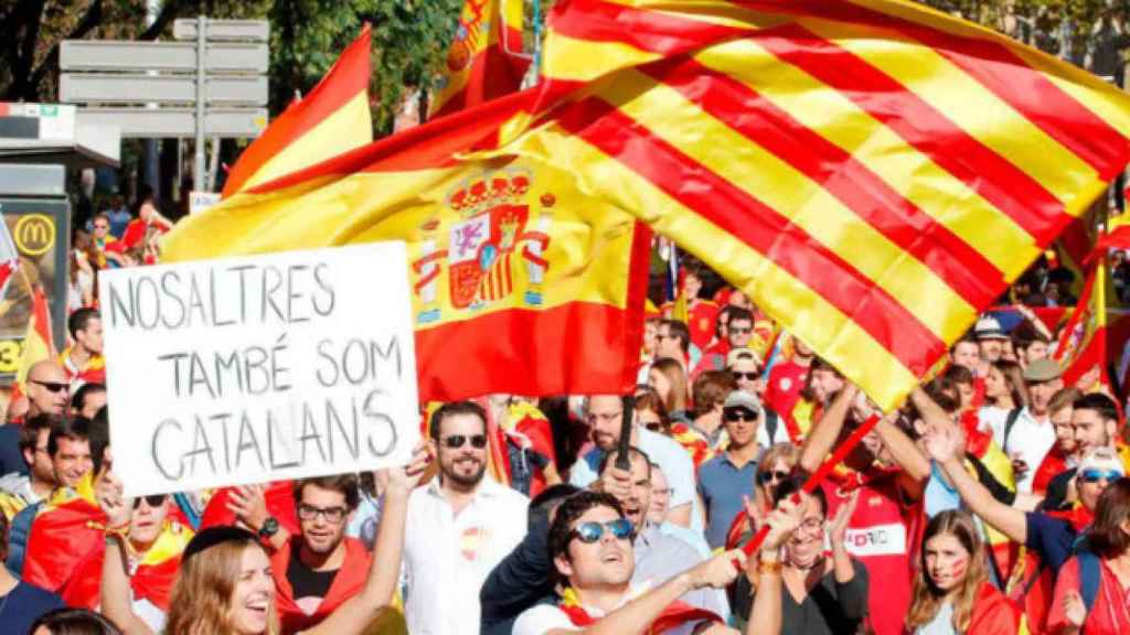 Imagen de archivo de una manifestación constitucionalista en Cataluña