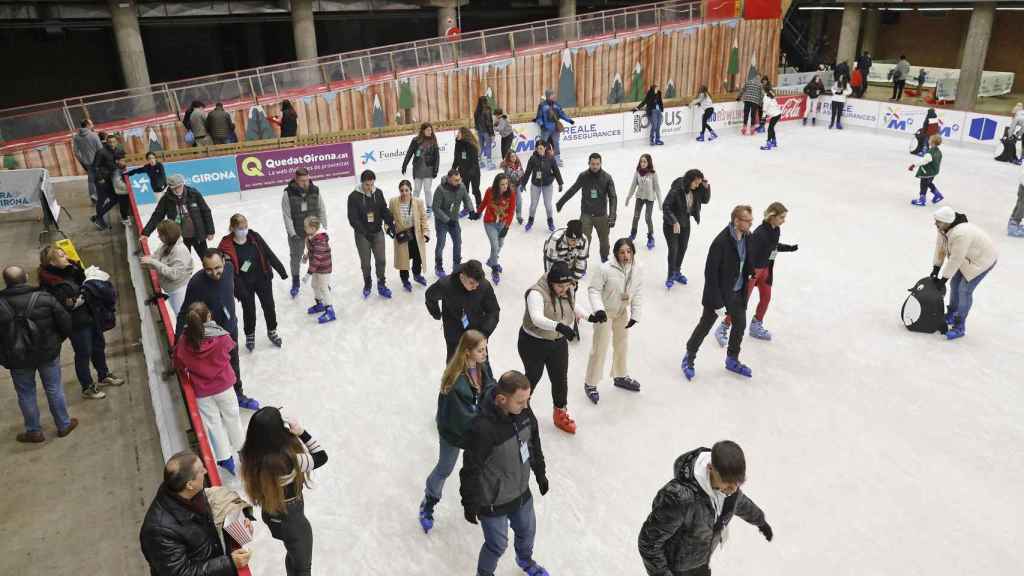 Imagen de la última edición de la pista de hielo de Fira de Girona