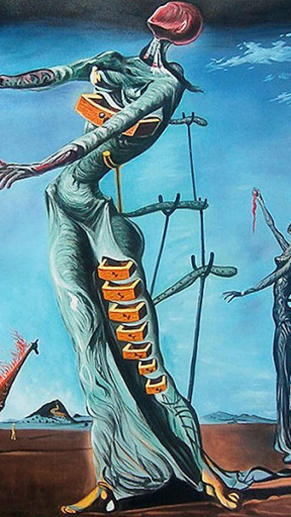 'The Burning Giraffe (1937), obra pictórica de Salvador Dalí