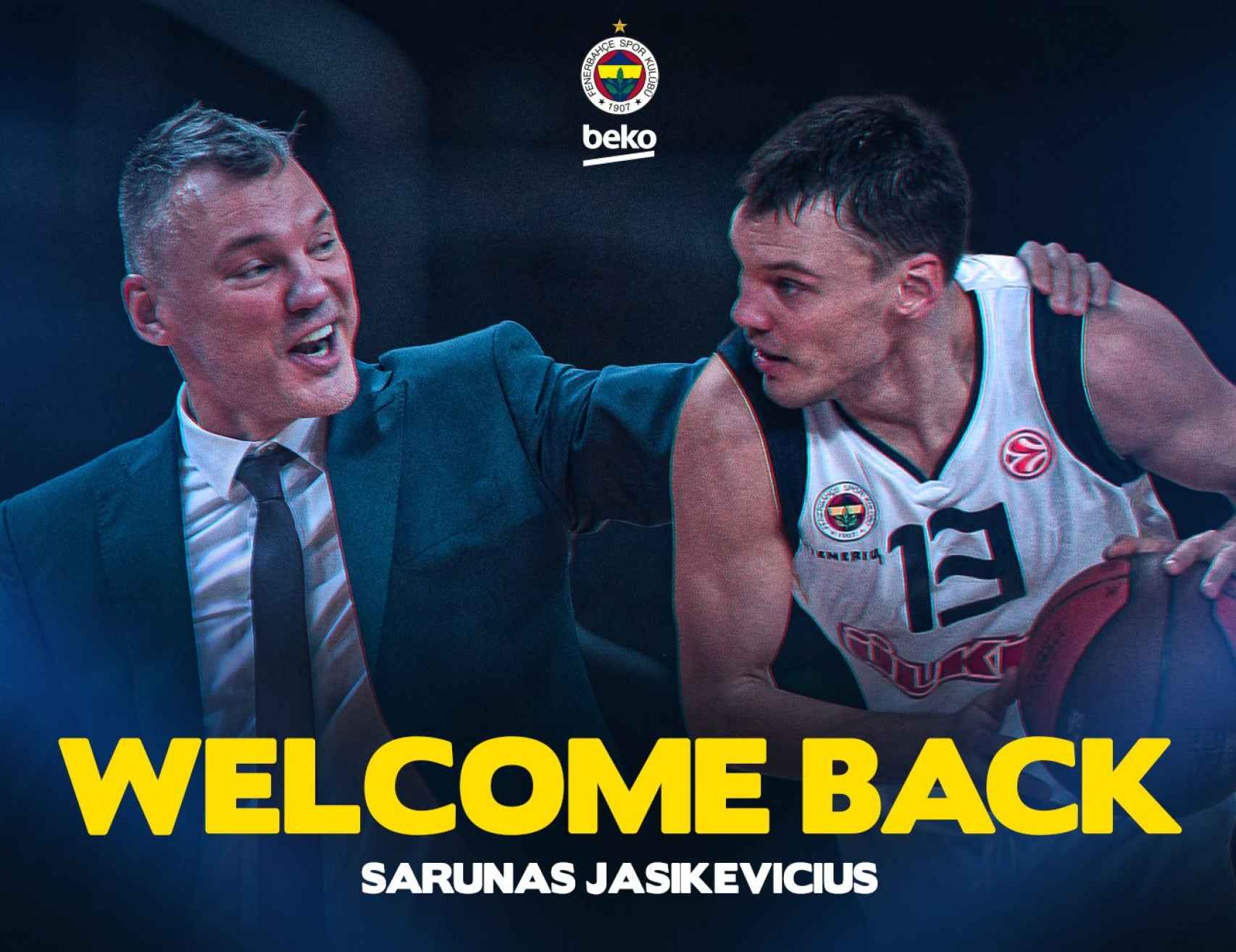 El Fenerbahce de baloncesto anuncia el fichaje de Saras Jasikevicius como entrenador
