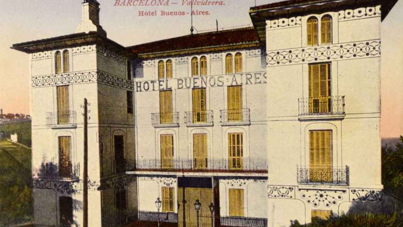 La casa Buenos Aires, en una litografía histórica