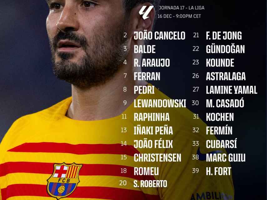 Convocatoria de Xavi para el Valencia-Barça