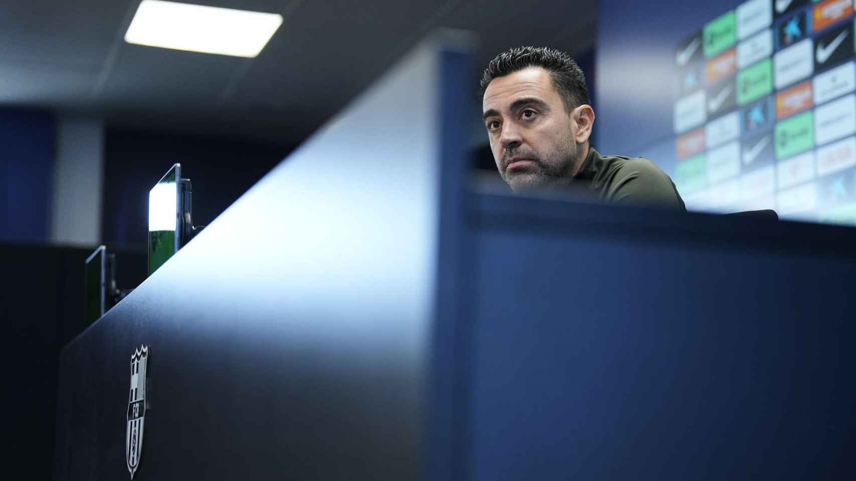 Xavi Hernández, durante la rueda de prensa previa al Valencia-Barça