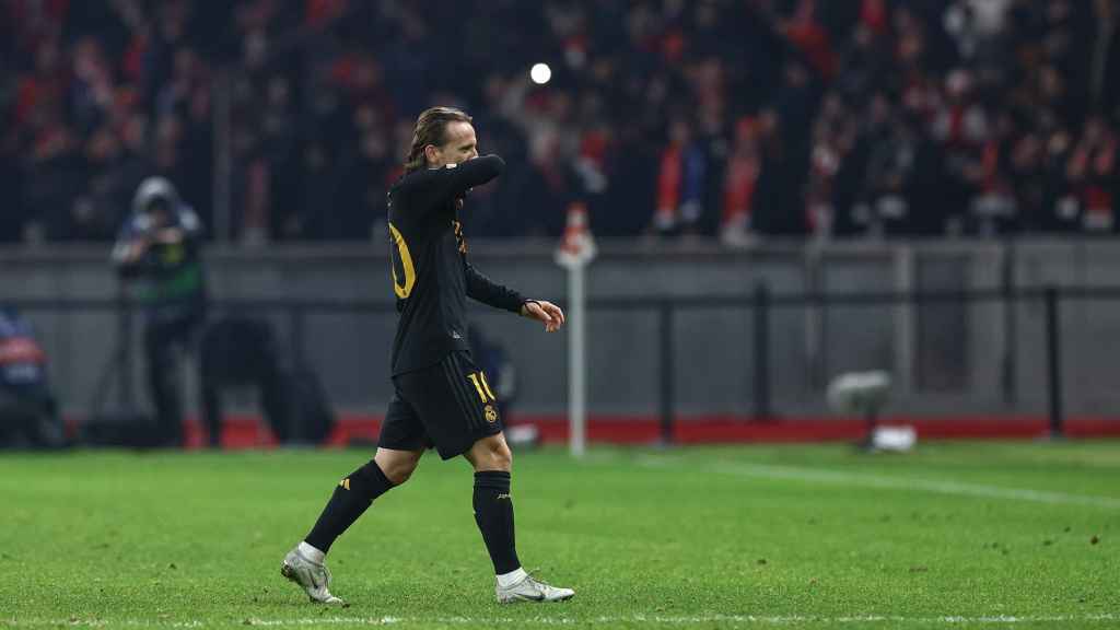 Luka Modric, en el partido de Champions League entre el Real Madrid y el Union Berlin