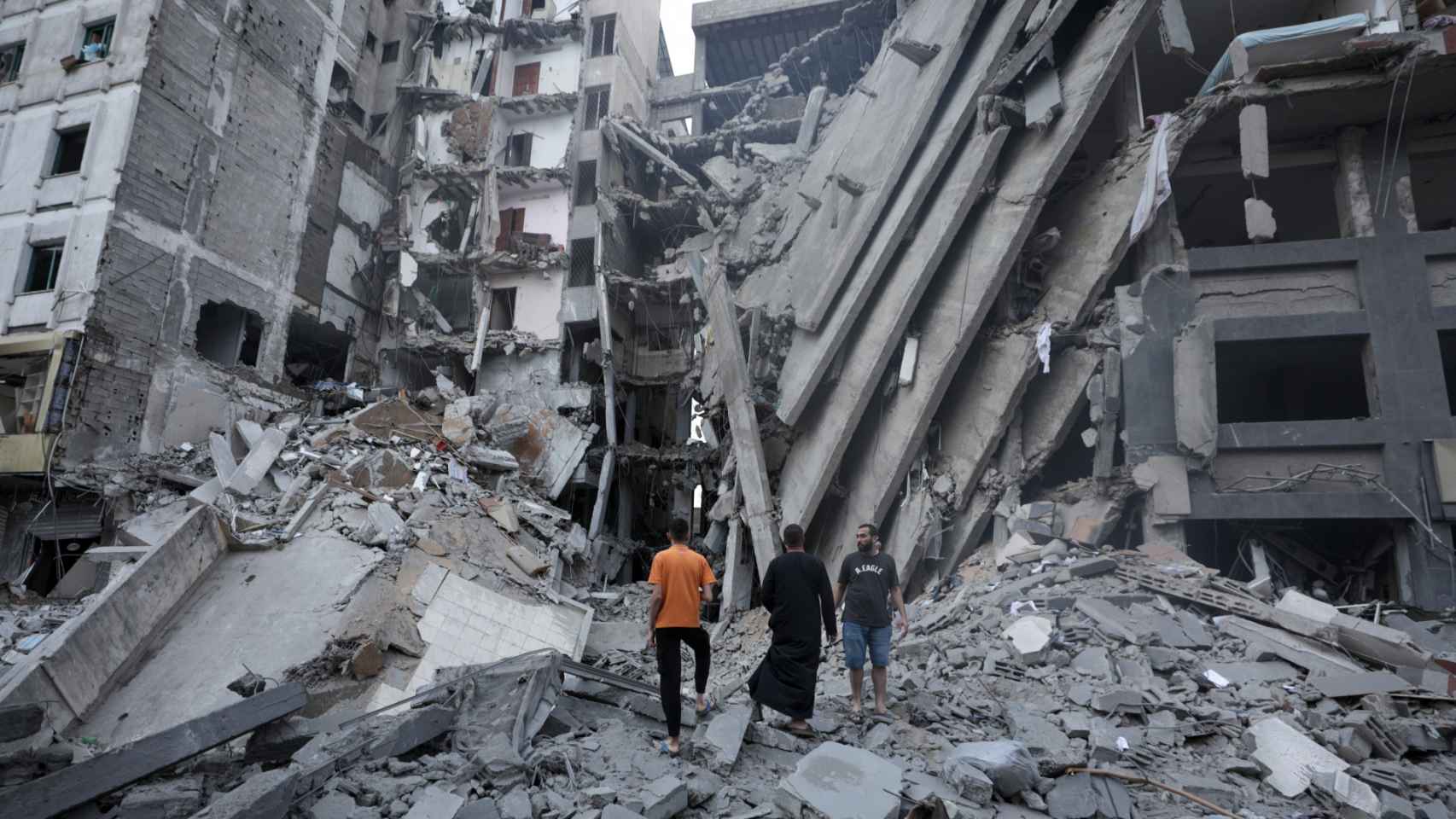 Una imagen de los destrozos por la guerra de Israel en Gaza