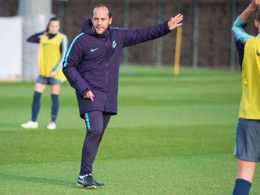 Lluís Cortés, en su etapa en el Barça