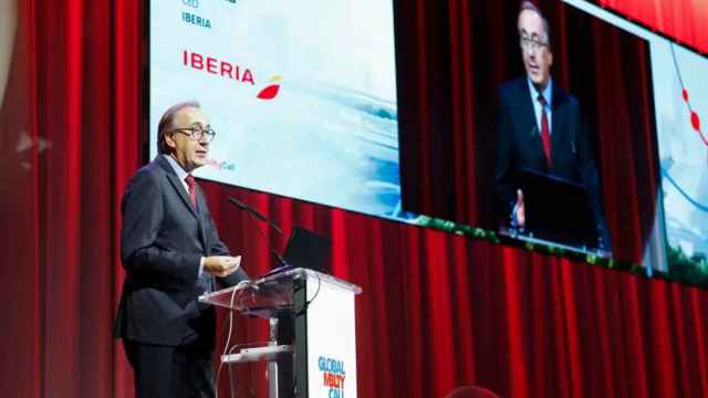 Fernando Candela, presidente de Iberia, durante un acto corporativo