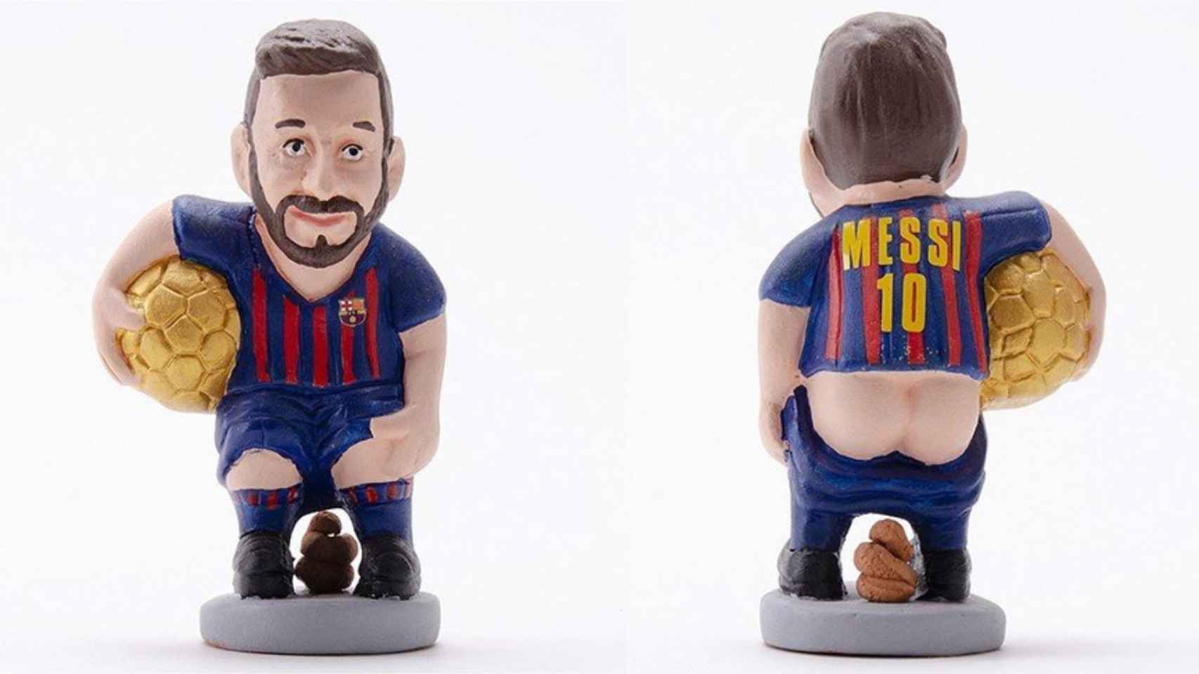 Caganer de Messi del FC. Barcelona
