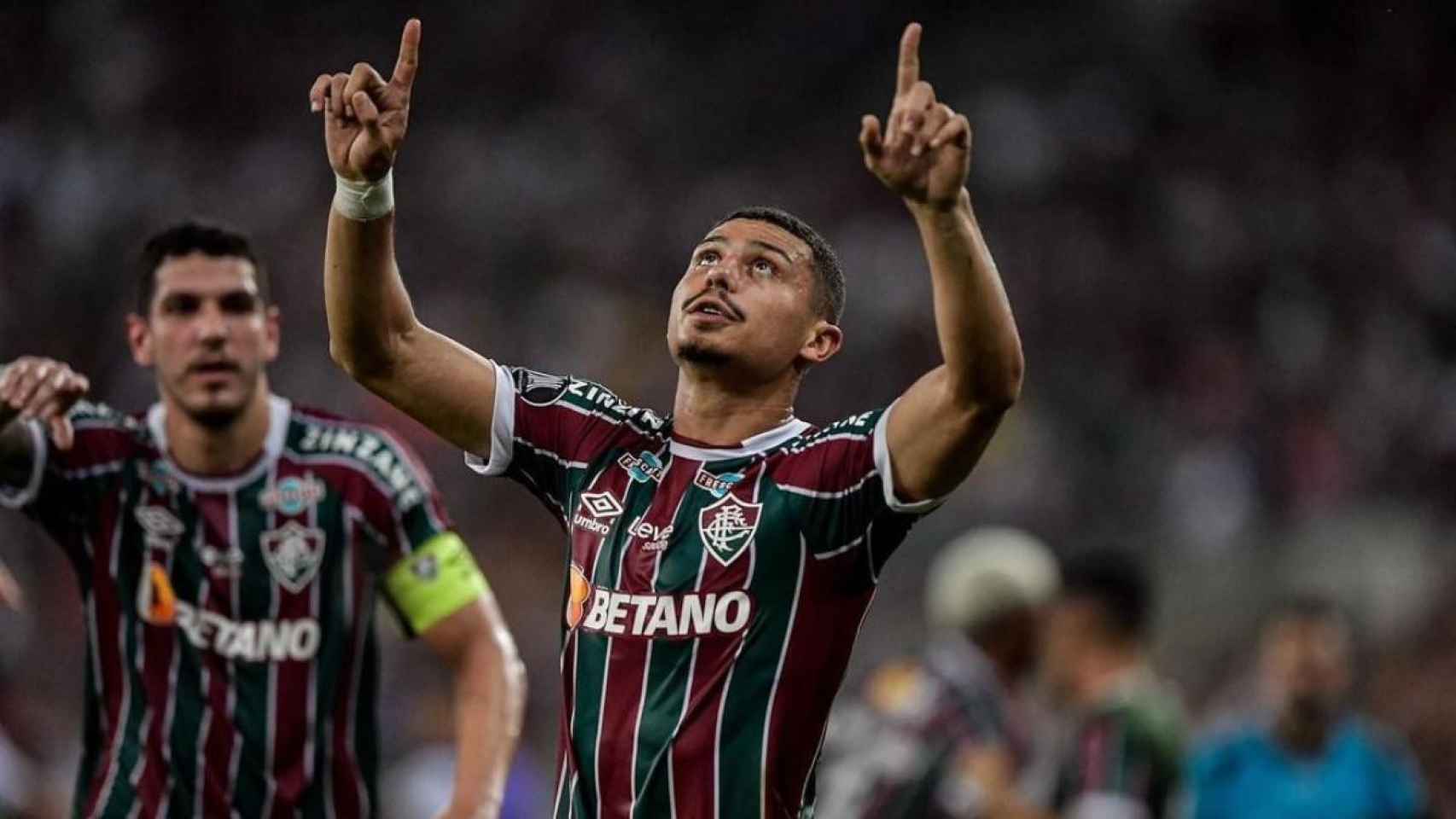 André celebra un gol con el Fluminense