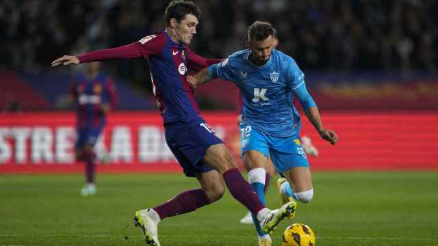 Andreas Christensen, durante el Barça-Almería