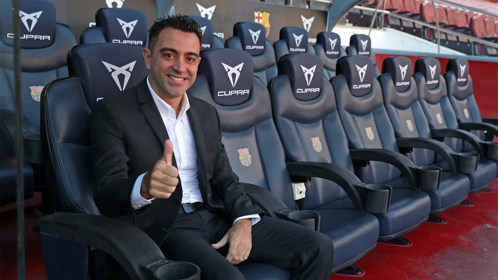Xavi Hernández, en su presentación como entrenador del Barça