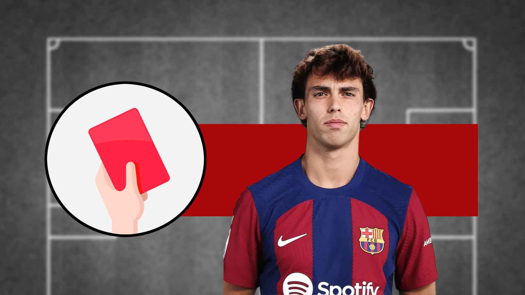 Joao Félix, castigado con tarjeta roja