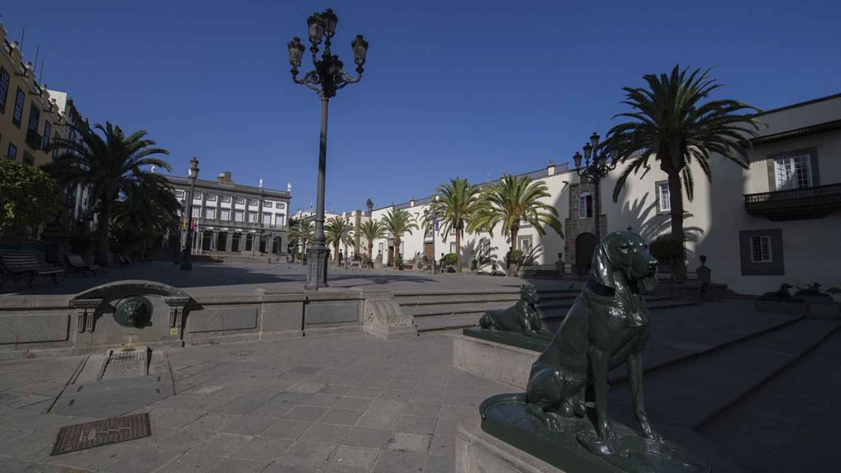Plaza de Santa Ana , en el barrio de Vegueta