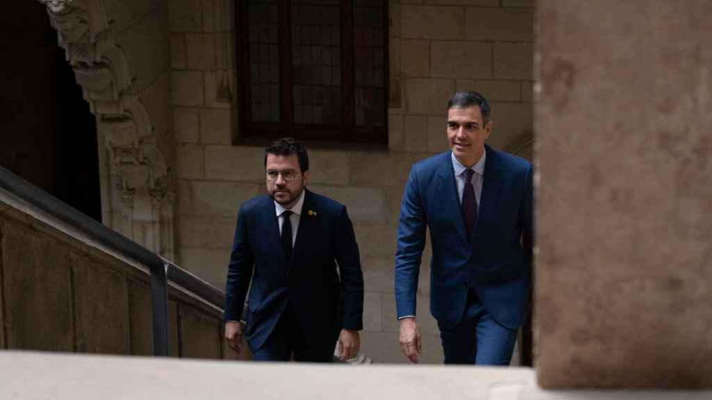 Reunión Pedro Sánchez y Pere Aragonès