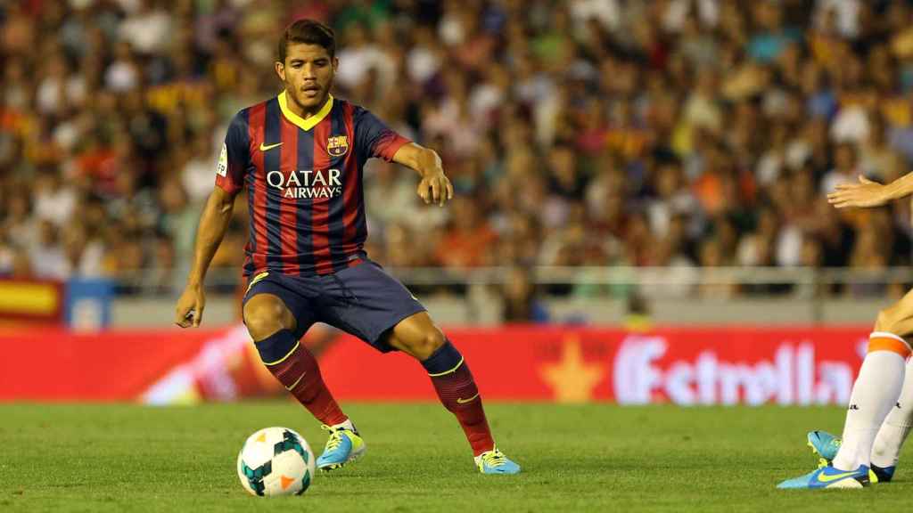 Jonathan Dos Santos, en su época como jugador del Barça