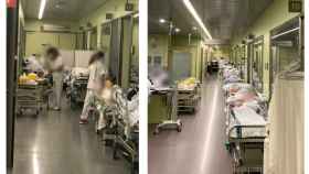 Imágenes anteriores de colapso en el Hospital de Mataró