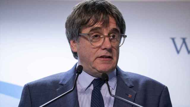 El 'expresident' catalán fugado, Carles Puigdemont, en una comparecencia anterior